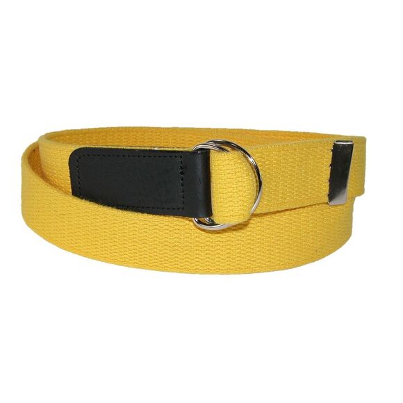 CTM Plus Size Cotton Web Belt with Double D Ring Buckle - Picture 1 of 1